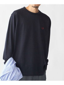 【SHIPS別注】FRED PERRY: ピケ ロングスリーブ T シャツ SHIPS MEN シップス トップス カットソー・Tシャツ ブラック ネイビー ベージュ【送料無料】[Rakuten Fashion]