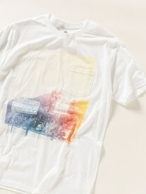 【SALE／60%OFF】POSTER LIST: プリント Tシャツ SHIPS any シップス カットソー Tシャツ ホワイト【RBA_E】[Rakuten Fashion]