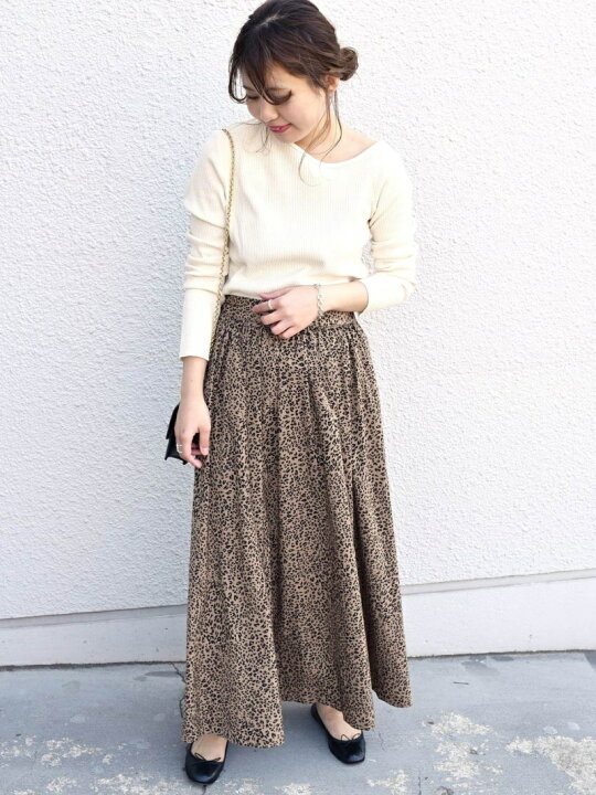 楽天市場】【SALE／30%OFF】Khaju:レオパードロングスカート Khaju  