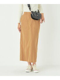 【SALE／60%OFF】SHIPS Colors:＜洗濯機可能＞タスラン ベイカー スカート SHIPS Colors シップス スカート ロング・マキシスカート ブラウン グリーン【RBA_E】[Rakuten Fashion]