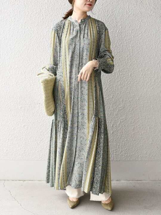 楽天市場】【SALE／30%OFF】DEVEAUXプリントティアードワンピース 