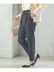 ＜手洗い可能＞タック テーパード パンツ(セットアップ対応) SHIPS WOMEN シップス パンツ その他のパンツ ブラウン ブルー ネイビー ホワイト ブラック【送料無料】[Rakuten Fashion]