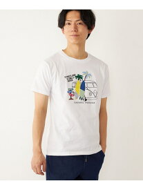 SHIPS Colors: パッチワーク プリント Tシャツ SHIPS Colors シップス トップス カットソー・Tシャツ ホワイト【送料無料】[Rakuten Fashion]