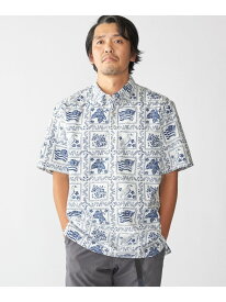 【SHIPS別注】Reyn Spooner: 50th ANNIV ラハイナ-セーラー プルオーバーシャツ SHIPS MEN シップス トップス シャツ・ブラウス ホワイト ネイビー【送料無料】[Rakuten Fashion]