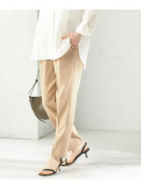 ＜手洗い可能＞コットン 混 フロント タック テーパード パンツ SHIPS WOMEN シップス パンツ その他のパンツ ベージュ ネイビー【送料無料】[Rakuten Fashion]