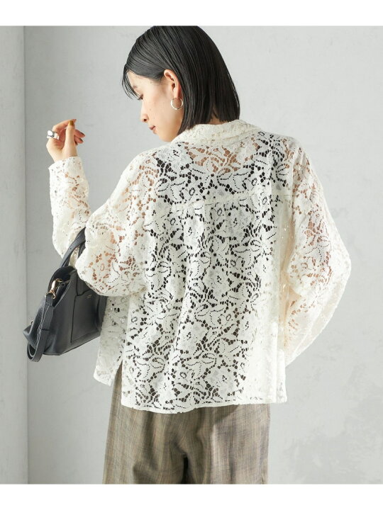 楽天市場】【SALE／40%OFF】＜手洗い可能＞レース シャツ 羽織 SHIPS 