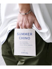 SHIPS any: サマー スリム テーパード チノ パンツ 26SS◆ SHIPS any シップス パンツ チノパンツ グレー ベージュ ブラック グリーン【先行予約】*【送料無料】[Rakuten Fashion]