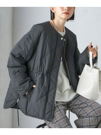 《一部予約》＜手洗い可能＞キルティング サイドジップ ブルゾン SHIPS WOMEN シップス ジャケット・アウター ブルゾン・ジャンパー ベージュ ブラック ブラウン グリーン【先行予約】*【送料無料】[Rakuten Fashion]