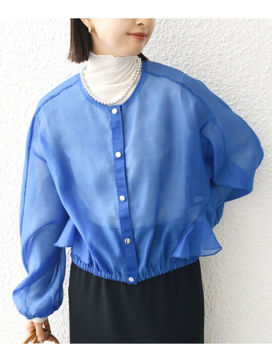 楽天市場】【SALE／40%OFF】【WEB限定】＜手洗い可能＞シアー フリル 