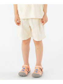 SHIPS KIDS:100~130cm / パイル ジャカード ショーツ SHIPS KIDS シップス パンツ その他のパンツ ブルー ブラウン【送料無料】[Rakuten Fashion]