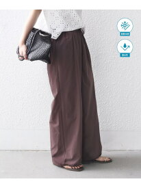 【SALE／30%OFF】＜接触冷感 / 撥水加工＞TEXBRID(R) 裾 ドロスト パンツ SHIPS WOMEN シップス パンツ その他のパンツ ブラウン ブラック【RBA_E】【送料無料】[Rakuten Fashion]