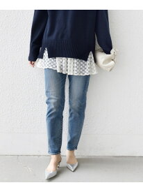 【SALE／50%OFF】【WEB限定】スリム テーパード デニム SHIPS WOMEN シップス パンツ その他のパンツ ブルー ネイビー【RBA_E】【送料無料】[Rakuten Fashion]