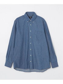 GITMAN BROS.: デニム ボタンダウンシャツ SHIPS シップス トップス シャツ・ブラウス ブルー【送料無料】[Rakuten Fashion]