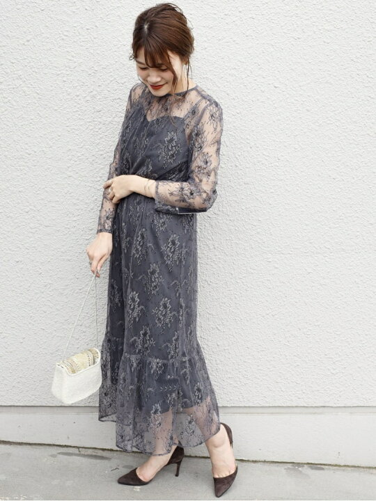 楽天市場】【SALE／75%OFF】little black:レースフレアワンピース 