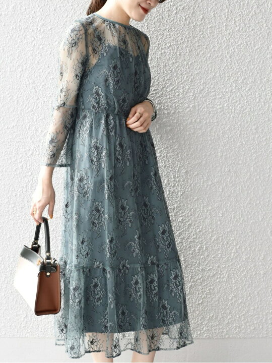 楽天市場】【SALE／70%OFF】little black:レースフレアワンピース  