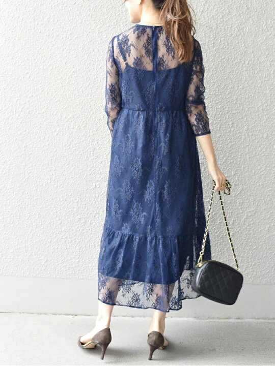 楽天市場】【SALE／70%OFF】little black:レースフレアワンピース  