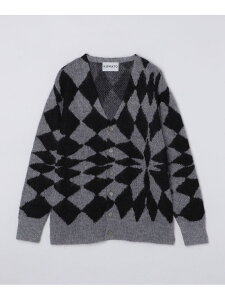 �ySALE�^50%OFF�zNOMA t.d.: JACQUARD DIAMOND CARDIGAN SHIPS MEN �V�b�v�X �g�b�v�X �J�[�f�B�K�� �u���b�N�yRBA_E�z�y���������z[Rakuten Fashion]
