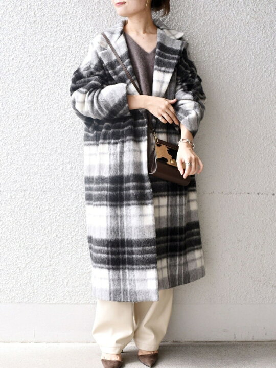 楽天市場】【SALE／40%OFF】MANTECO シャギーチェックコート◇ SHIPS 