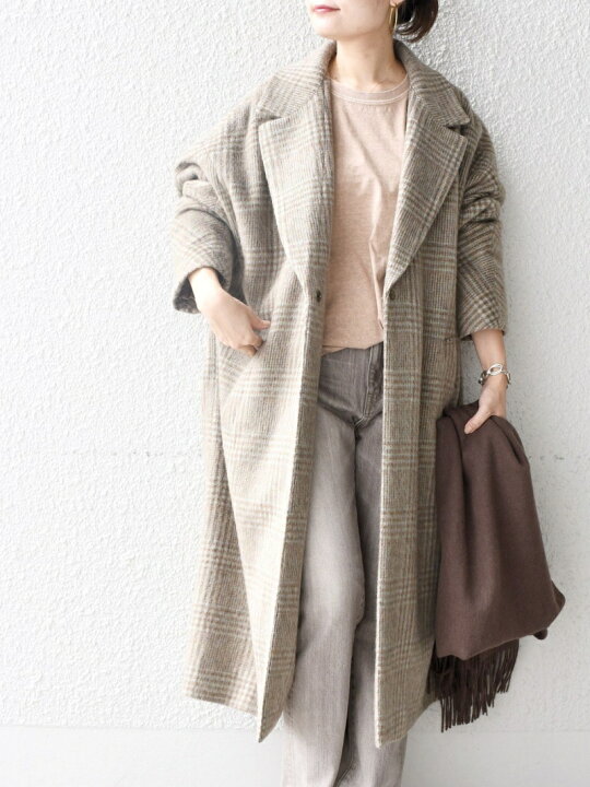 楽天市場】【SALE／40%OFF】MANTECO シャギーチェックコート◇ SHIPS 