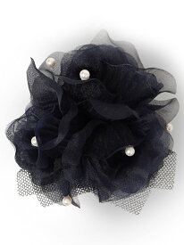 ベージュパールモチーフコサージュ◇ SHIPS WOMEN シップス アクセサリー・腕時計 ブローチ・コサージュ・バッジ ベージュ ネイビー[Rakuten Fashion]