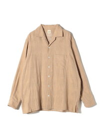 【SHIPS DAYS別注】UNDYED: ダブルガーゼ チェック オープンカラー シャツ SHIPS Days シップス トップス シャツ・ブラウス ブラウン カーキ【送料無料】[Rakuten Fashion]