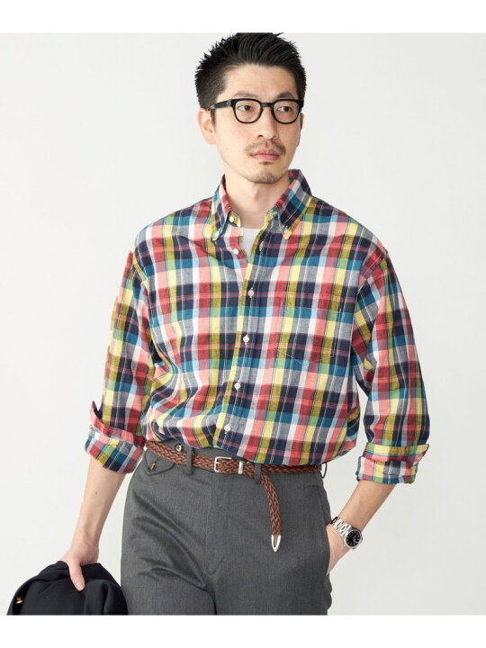 楽天市場】【SALE／40%OFF】SHIPS: コットンリネン マドラスチェック 