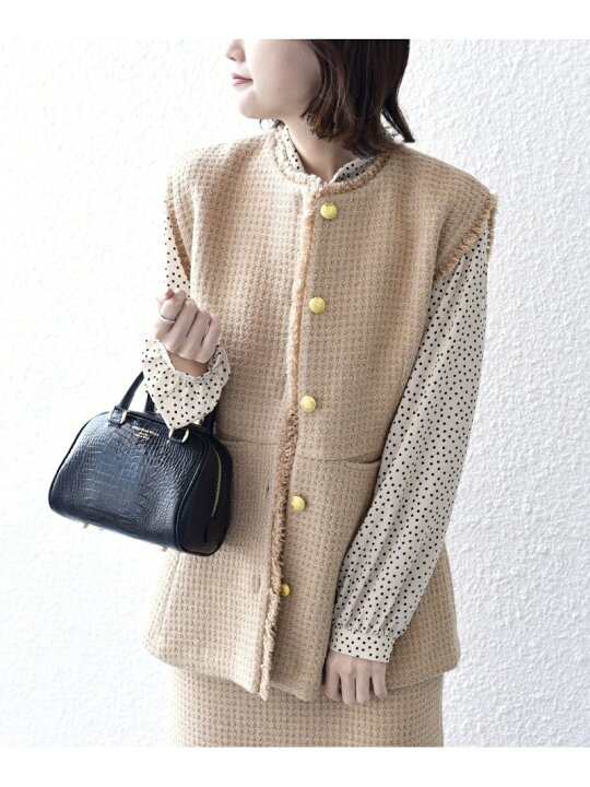 楽天市場】【SALE／30%OFF】*ツイード ペプラム ベスト ◇ SHIPS WOMEN  