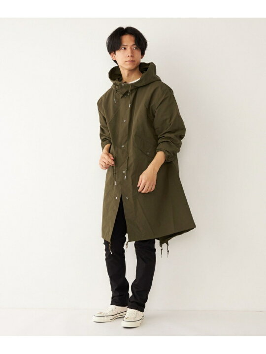 限定製作】 Rain-Stuff: フード オーバーコート SHIPS Colors シップス ジャケット アウター その他のジャケット グリーン  ブラック Rakuten Fashion