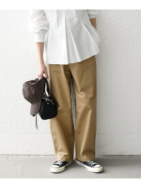 SHIPS any:＜洗濯機可能＞チノ ハイウエスト セミワイド パンツ SHIPS any シップス パンツ チノパンツ グリーン ベージュ【送料無料】[Rakuten Fashion]