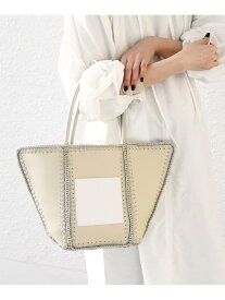 【SALE／55%OFF】SHIPS any: ステッチ エンブロイダリー ポケット トートバッグ SHIPS any シップス バッグ トートバッグ ホワイト ブラック【RBA_E】[Rakuten Fashion]