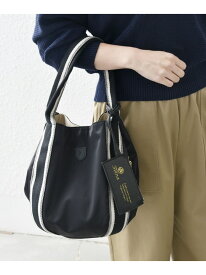 【SHIPS any別注】Folna: 2WAY ライン ナイロン トート バッグ SHIPS any シップス バッグ トートバッグ ブラウン ブラック ベージュ【送料無料】[Rakuten Fashion]