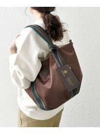 【SHIPS any別注】Folna: 2WAY ライン ナイロン トート バッグ SHIPS any シップス バッグ トートバッグ ブラウン ブラック ベージュ【送料無料】[Rakuten Fashion]