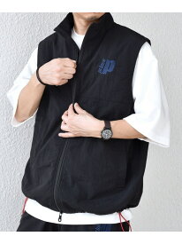 【SALE／55%OFF】【SHIPS any別注】prince:＜撥水/UVカット/遮熱＞ワンポイント ロゴ ナイロン ベスト(セットアップ対応)◇ SHIPS any シップス トップス ベスト・ジレ ブラック グリーン【RBA_E】【送料無料】[Rakuten Fashion]