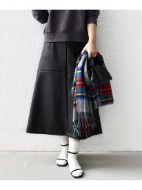 【SALE／30%OFF】＜手洗い可能＞合成皮革 ウエスト ゴム スカート SHIPS WOMEN シップス スカート その他のスカート ブラウン ブラック【RBA_E】【送料無料】[Rakuten Fashion]