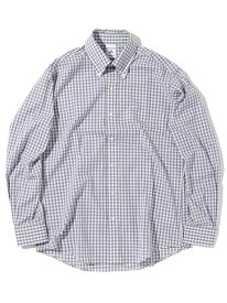 Southwick: ポプリン ギンガムチェック ボタンダウンシャツ SHIPS シップス トップス シャツ・ブラウス ブラック グレー ブルー ネイビー【送料無料】[Rakuten Fashion]