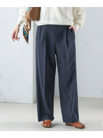 【SALE／30%OFF】＜手洗い可能＞両面起毛 ストレート パンツ SHIPS WOMEN シップス パンツ その他のパンツ ネイビー ホワイト グレー【RBA_E】【送料無料】[Rakuten Fashion]