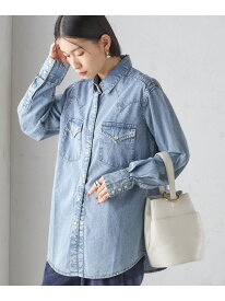ROCKMOUNT:＜洗濯機可能＞デニム ウエスタン SHIPS WOMEN シップス トップス シャツ・ブラウス ブルー【送料無料】[Rakuten Fashion]