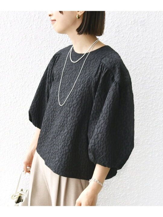楽天市場】【SALE／40%OFF】＜手洗い可能＞フクレ ジャカード ブラウス 