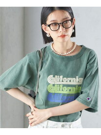 【SHIPS別注】Champion:プリント TEE 24SS ◇ SHIPS WOMEN シップス トップス カットソー・Tシャツ グリーン ホワイト ベージュ【送料無料】[Rakuten Fashion]