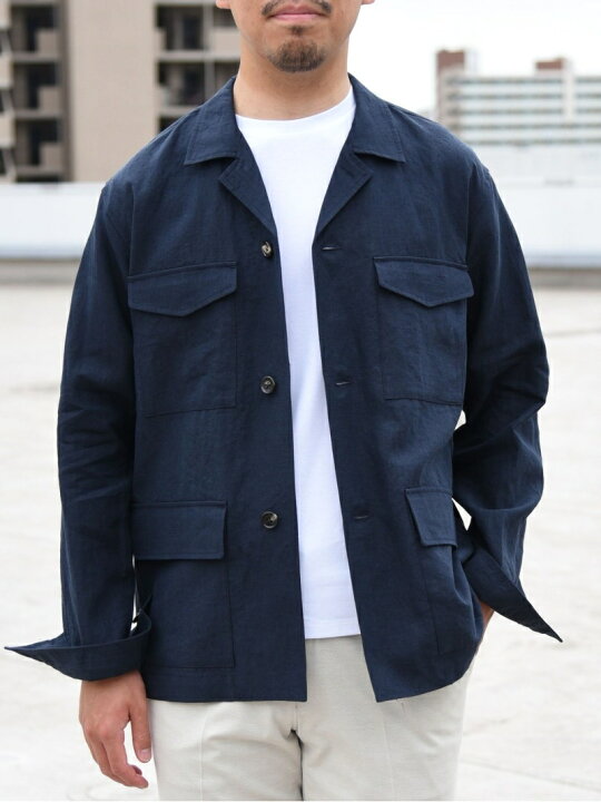 楽天市場】【SALE／70%OFF】SHIPS: リネン サファリジャケット SHIPS 
