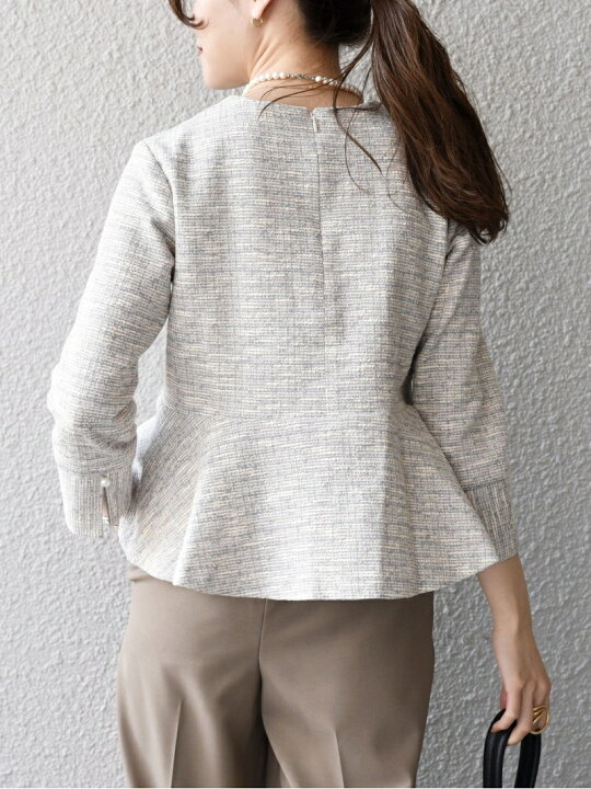 楽天市場】【SALE／60%OFF】*＜手洗い可能＞ツイードペプラムプル  