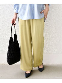 【SALE／40%OFF】SHIPS Colors:＜手洗い可能＞ワッシャー サテン イージー パンツ◇ SHIPS Colors シップス パンツ その他のパンツ ブラウン イエロー【RBA_E】【送料無料】[Rakuten Fashion]