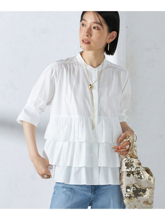楽天市場】【SALE／40%OFF】＜手洗い可能＞シャンブレー ティアード 