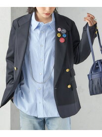 【SHIPS別注】TICCA*manipuri: 50th ANNIV テーラード ジャケット SHIPS WOMEN シップス ジャケット・アウター テーラードジャケット・ブレザー ネイビー【送料無料】[Rakuten Fashion]