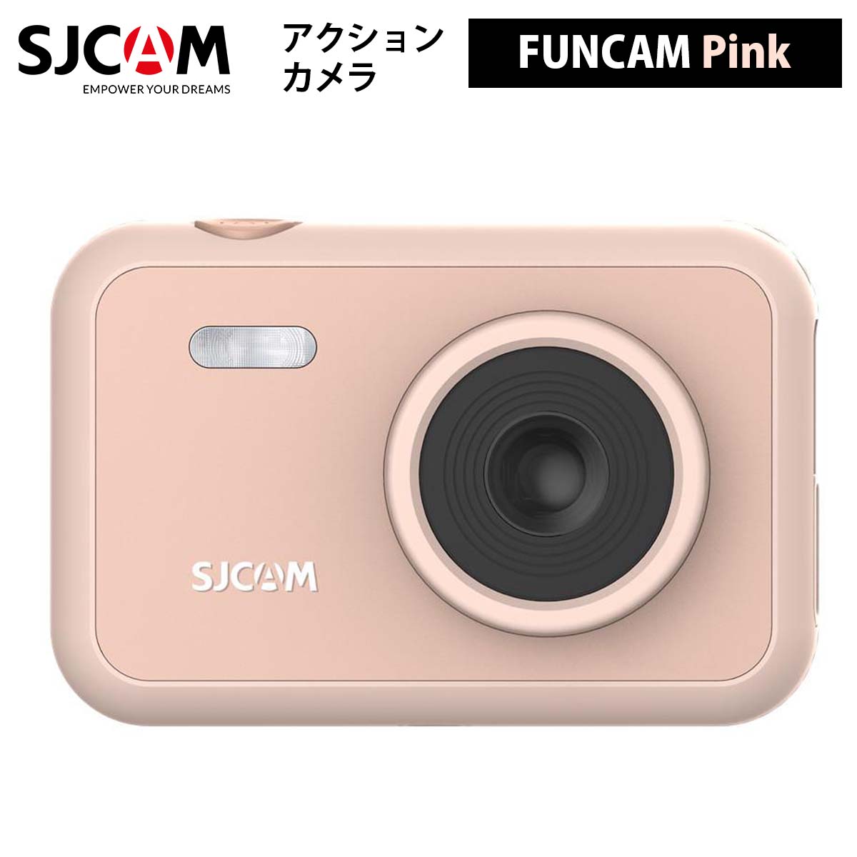 日本語サポート対応 正規輸入代理店商品 1年保証 SJCAM 流行 FUNCAM 正規輸入品 毎週更新 アクションカメラ 色：ピンク