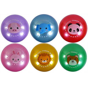 アニマルファンシーボール【12個入り】おもちゃ 景品 イベント アウトドア 玩具 動物 簡易空気入れ付 ブタ ゾウ パンダ ウサギ クマ ライオン 動物園 領収書