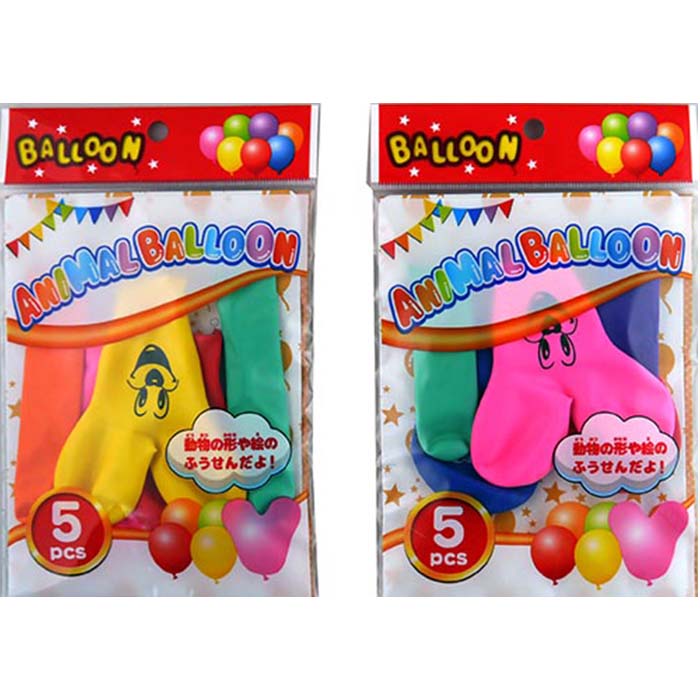 楽天市場】アニマルBalloon 5pcs【10個入り】ふうせん 風船