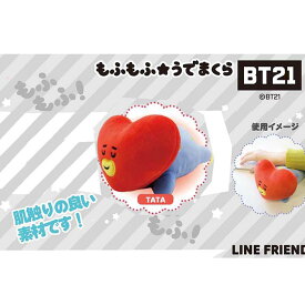 BT21 もふもふ うでまくら TATA【1個入り】グッズ　アニメ　キャラクター　景品　イベント　エンスカイ　クッション　うでまくら　領収書