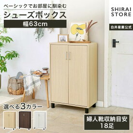 下駄箱 シューズボックス 幅63cm 高さ99cm ダークブラウン 扉 約18足収納 靴箱 玄関収納 シューズラック フルニコ FUL-1065DNA FUL-1065DDK FUL-1065DWH