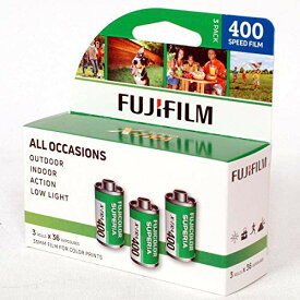 FUJIFILM カラーフィルム 400(135)36枚撮り 3本パック（海外向けパッケージ）